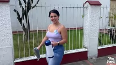 play El primer casting porno amateur de la caliente esposa colombiana Paula