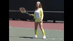 play Petite Blonde Teen 'Little April' Pussy Outdoor Pussy and Mosturbation